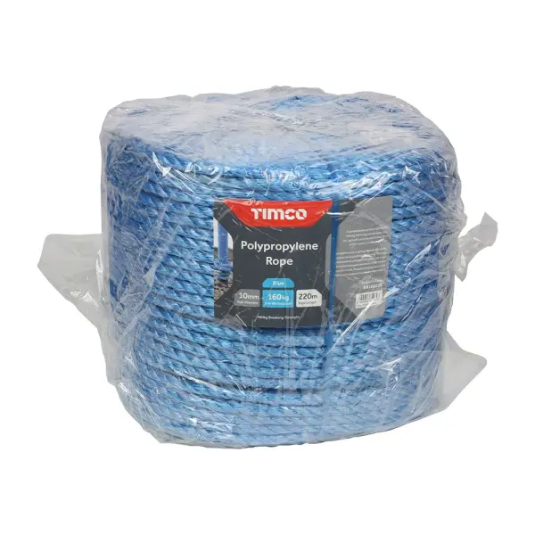 Timco Corda in Polipropilene Blu, 10mm x 220m