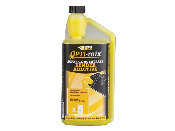 Everbuild Sika Opti-Mix Additif 3-en-1 pour enduit - 1 litre
