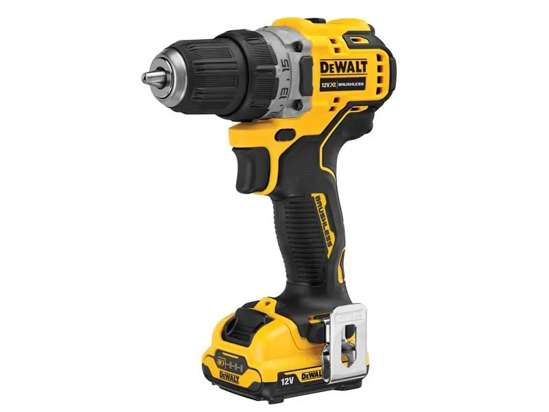 DeWALT DCD701D2 XR Avvitatore a Batteria Senza Spazzole Compatto, 12V, 2x2.0Ah