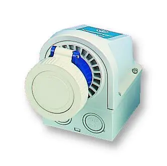 WALTHER 63A Prises murales CEE bleue IP67, 230V, 2P+E