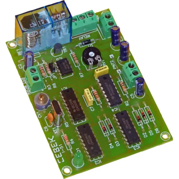 CEBEK 12V デイリープログラマーキット、1-100秒タイマー、リレースイッチ