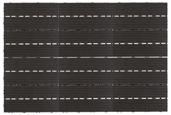 Plastic Interlocking Composite Patio & Deck Tiles, 6 Pack