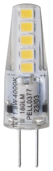 PRO-ELEC 1.8W G4 Clear Capsule LED Bulb, 10mm, 4000K, 180lm