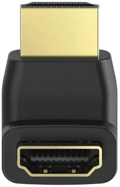 HAMA FullHD HDMI High Speed 90° Plug/Jack Adaptor (Gold Plated)