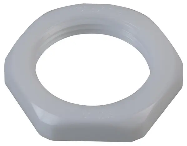 PRO POWER ナイロンロックナット M25 1インチ ホワイト 10個入り