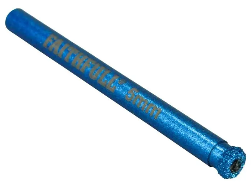 Faithfull Diamond Ceramic Mini Holesaw 5mm - Μεταλλικό Σώμα με Διαμάντι, 5mm