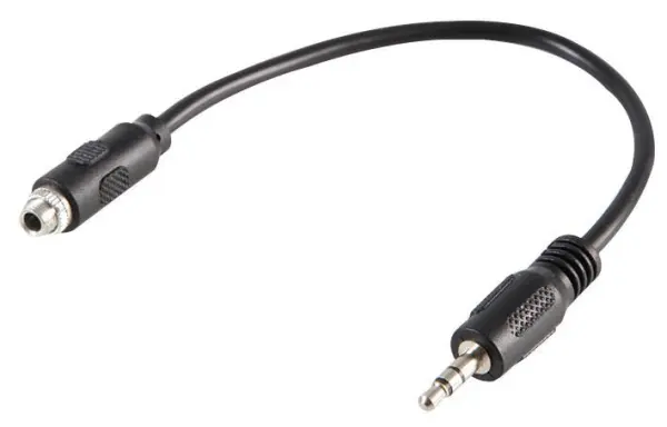 Pro Signal 3.5mm母头转公头面板安装适配线 150毫米 黑色