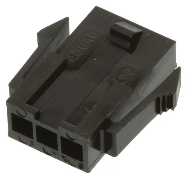MOLEX Micro-Fit 3.0 3-Way Plug, Panel Mount, 3mm Pitch