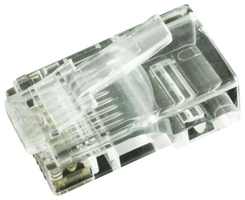 MULTICOMP PRO תקע RJ45, 8P8C, מצופה זהב, עגול
