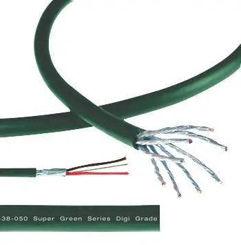 PRO POWER Super Green Series Microphone Cable, 3mm Green, 100m