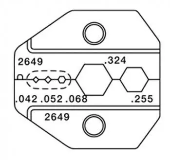 Paladin Tools RG59/RG6 HDTV/BNC F Crimp Die for 1302/8000