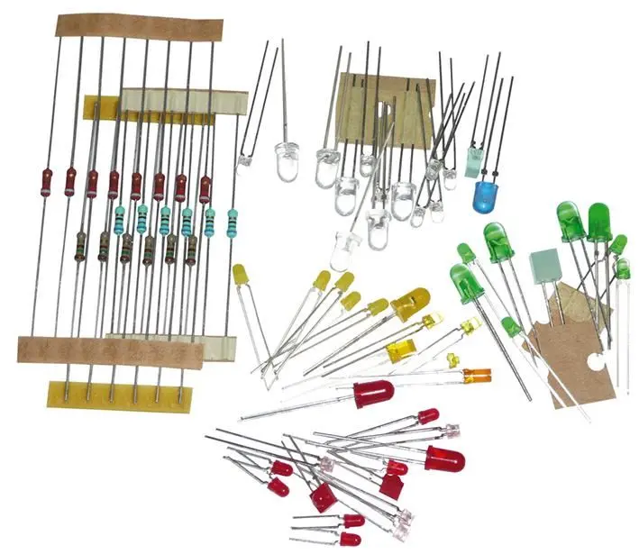 KEMO Electronic - Kit éducatif LED avec 50 LED et résistances