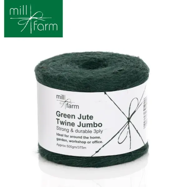 Mill Farm Grüne Juteschnur Spule Jumbo 500g/375m