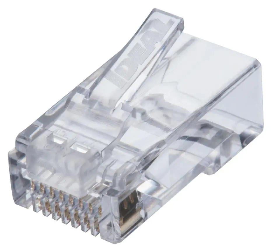 Connecteurs RJ45 à passage intégré IDEAL, Cat6, 8P8C, lot de 50