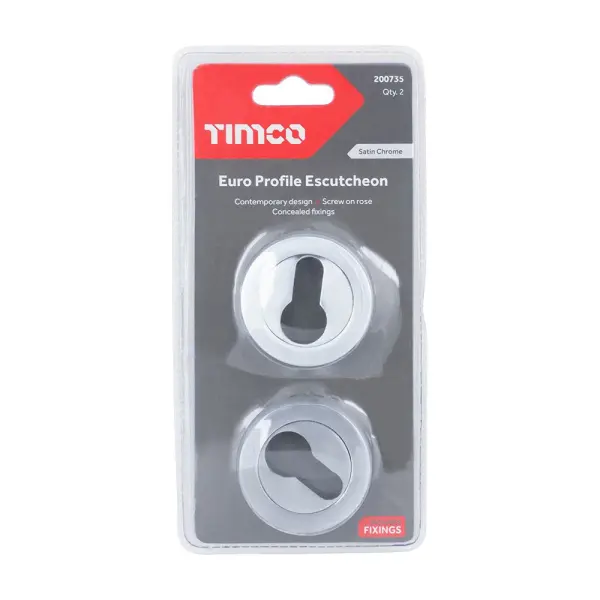 Timco Euro Profile Κάλυμμα Σατέν Χρώμιο – Ζίνκο