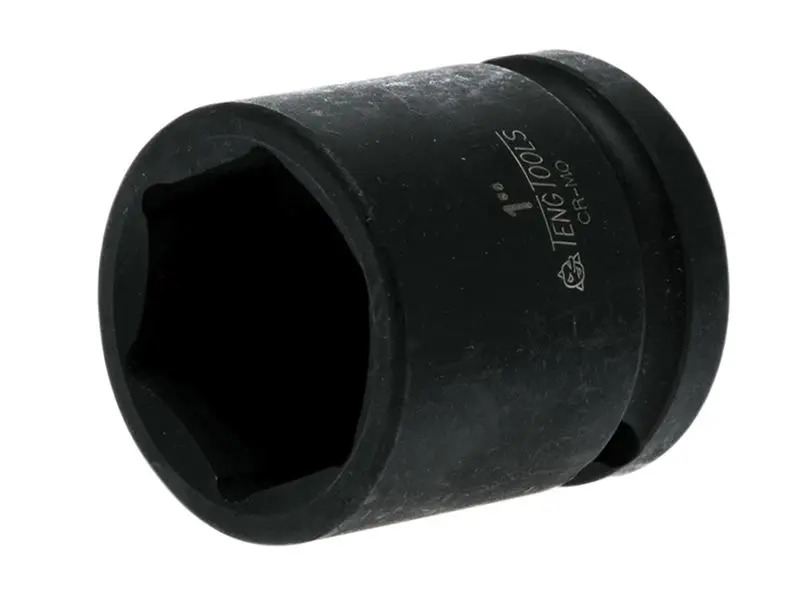 Teng 1/2in Drive 6-Point Impact Socket, 1in, Chrome Molybdenum