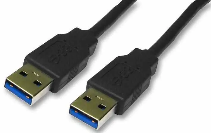 Pro Signal Cable USB 3.0 Macho a Macho, 1,8m Negro