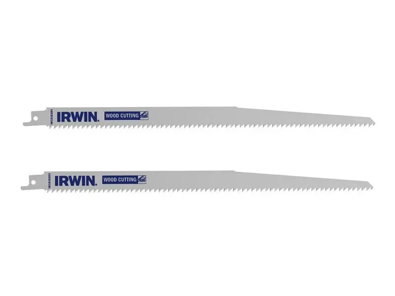 IRWIN® - Bilah Gergaji Saber Pemotong Kayu Kasar 305mm (2 Bilah)