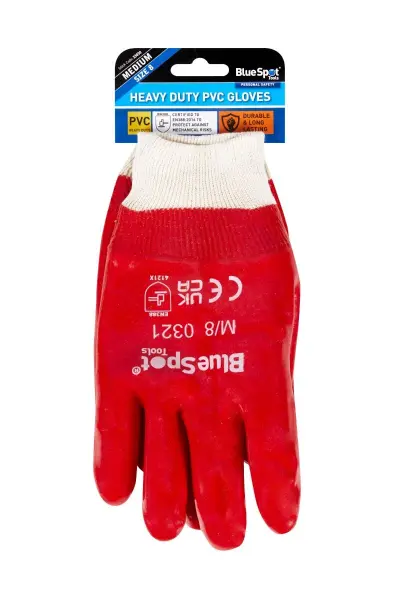 Blue Spot Tools 重型PVC防护手套 中号 EN388认证