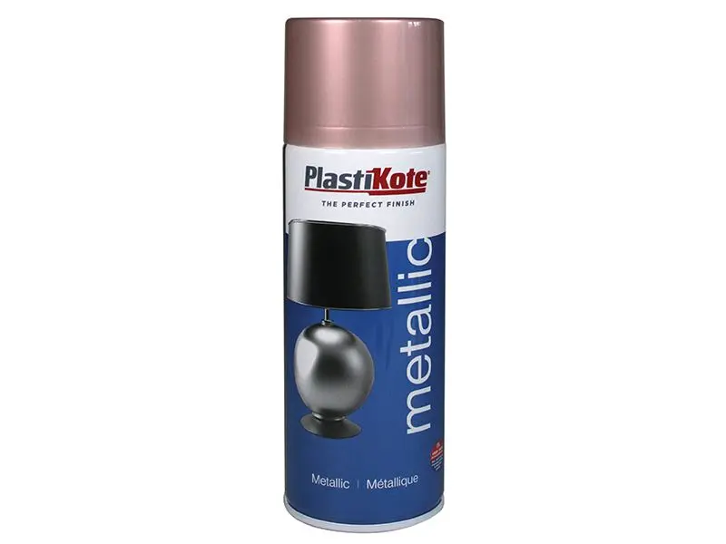 PlastiKote Metallic Rose Gold Spray Paint, 400ml