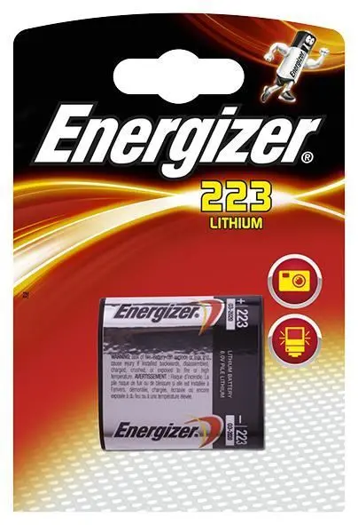 Energizer סוללת ליתיום CR223, 6V, 1.5Ah