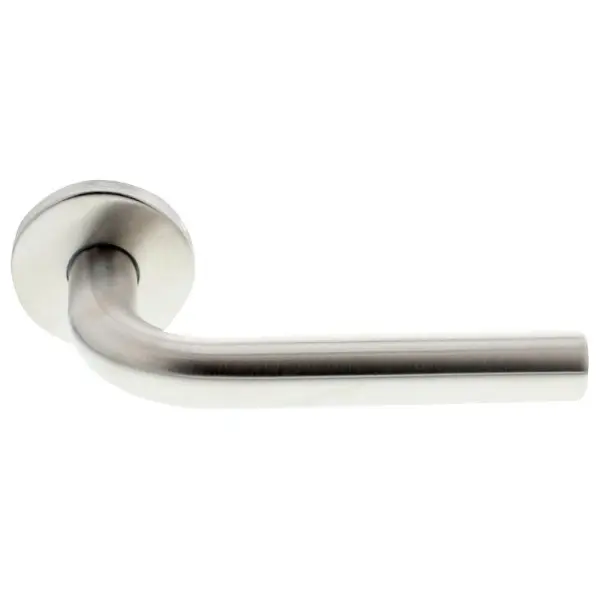 Briton 4200 Stainless Steel Straight Round Lever Door Handles Pair