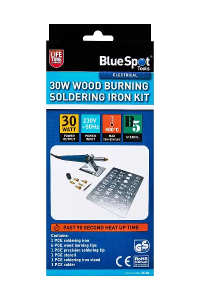 Blue Spot Tools 30W木艺烙画与焊接两用电烙铁套装