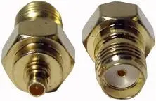 RF SOLUTIONS Adaptador MCX para SMA, Dourado, 50Ω