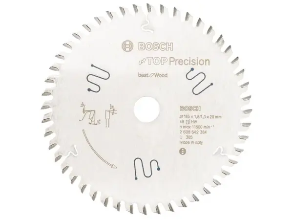 Bosch Best for Wood Circular Saw Blade, 165x20mm, 48T
