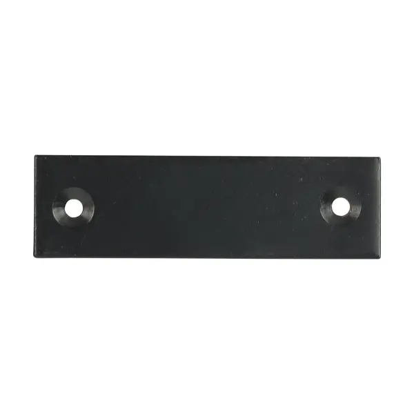Timco Placa invertida para cerradura embutida, negro epoxy, acero, 74 x 22mm