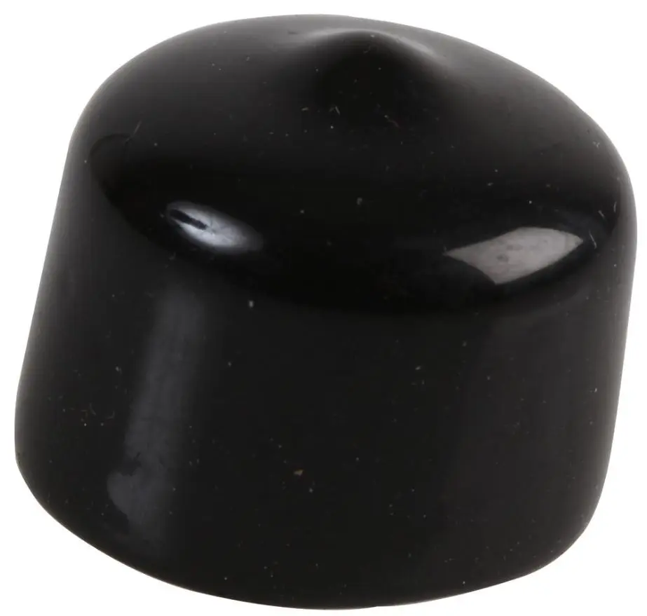 COAX Black PVC Dust Caps for N-Type & UHF Plugs, 20.5x15mm