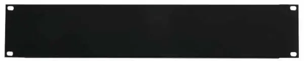 Pulse 19″ Rack Blanking Panel, 2U, Steel, Black