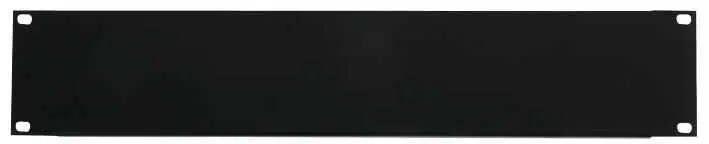 Pulse 19″ Rack Blanking Panel, 2U, Steel, Black
