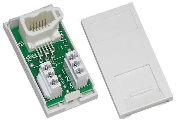 TUK Slave UK Voice Module, White, Cat5e/Cat6