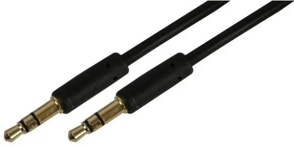 Pro Signal - Câble audio stéréo 3.5mm mâle-mâle, 0.5m noir