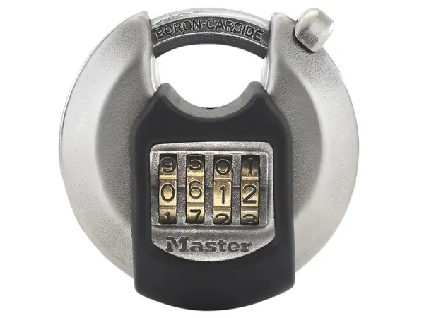 Master Lock Excell Discus 4-Digit Combination Padlock, 70mm