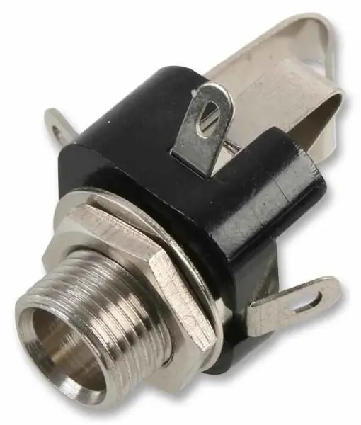 Douille jack stéréo 6,35 mm Pro Signal montage panneau, 2 pièces