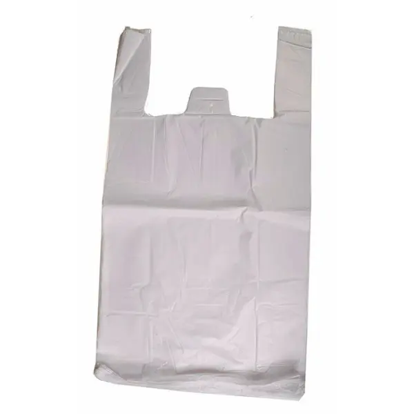 Vest Carrier Bags White 43 x 53cm, 15 Micron, 2000pk