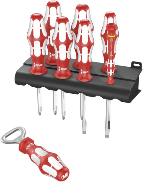 Wera - Jeu de tournevis Kraftform Sports Edition Pays de Galles 8 pièces
