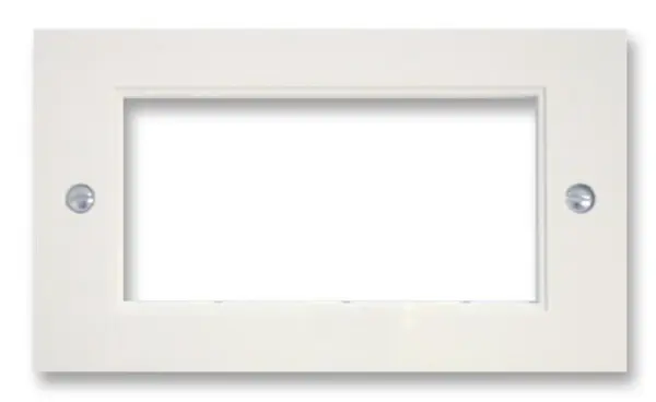 TRIAX 2-voudig 4 Euro moduulplaat, Wit