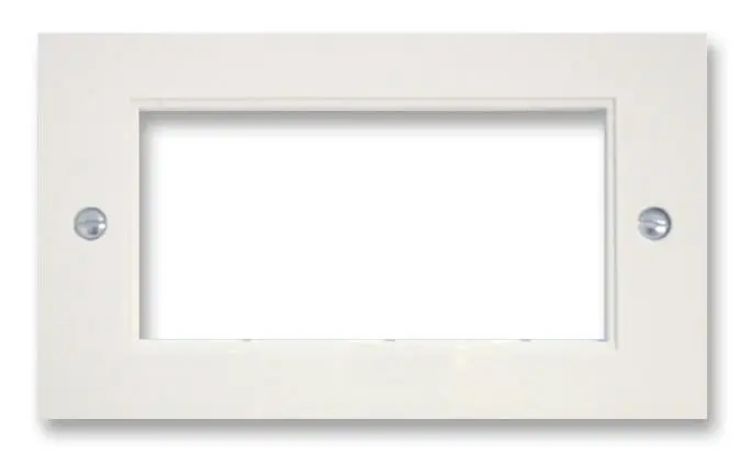 TRIAX - 2-fach 4 Euro Modulplatte, Weiß