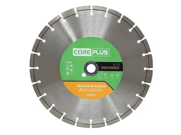 CorePlus AB350E Elite Disco Diamantato per Asfalto e Materiali Abrasivi 350mm