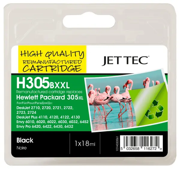 JET TEC H305BXXL Remanufactured Black Ink Cartridge
