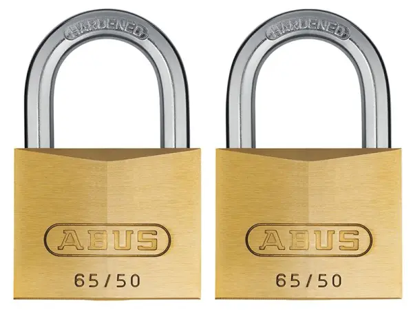 ABUS Kunci Padlocks Berkeluli NANO PROTECT&trade; Twin Pack 65/50mm