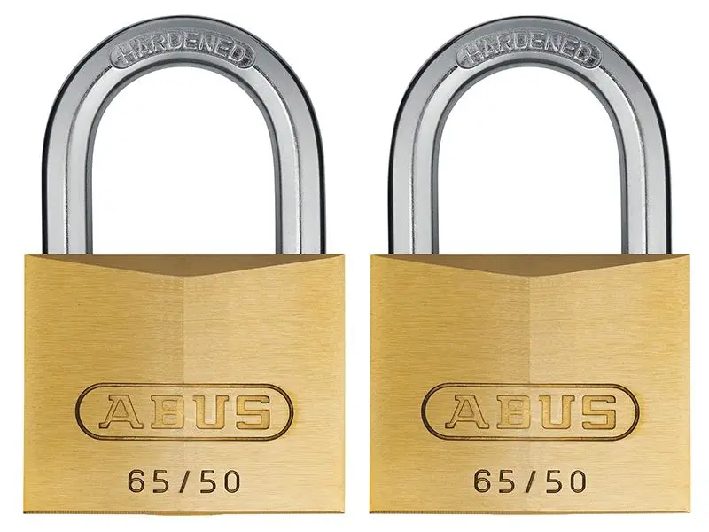Lot de 2 cadenas ABUS 65/50mm en laiton