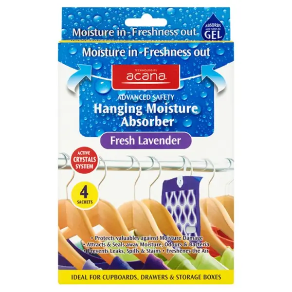 Acana Hanging Moisture Absorber Sachets Lavender 4pk