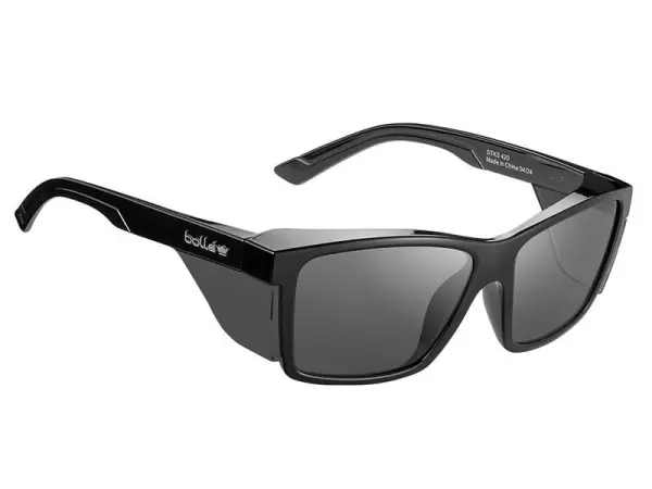 Bolle Safety - Bolle STKS 420 黑色亮面安全眼鏡 - 煙燻色