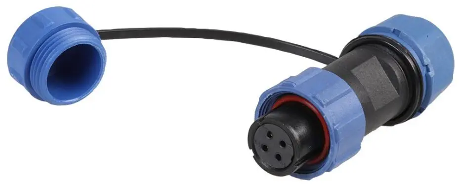 PRO ELEC 4-Pole Threaded Connector Socket, 5-8mm, IP68