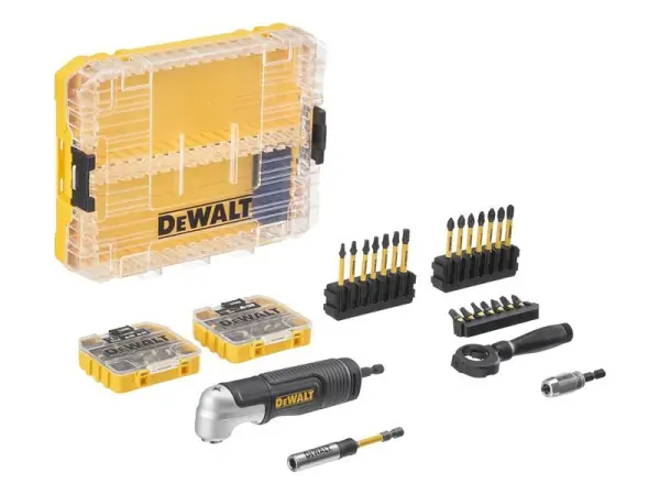 DEWALT DT70775 80-Piece Mix Bit Set with Right-Angle Attachment
