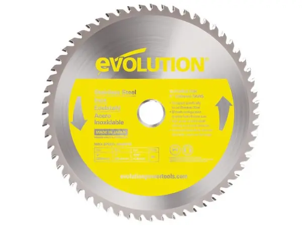 Evolution Stainless Steel Cutting Circular Saw Blade, 230mm, 60T